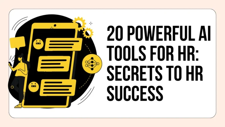 20 Powerful AI Tools for HR: Secrets to HR Success
