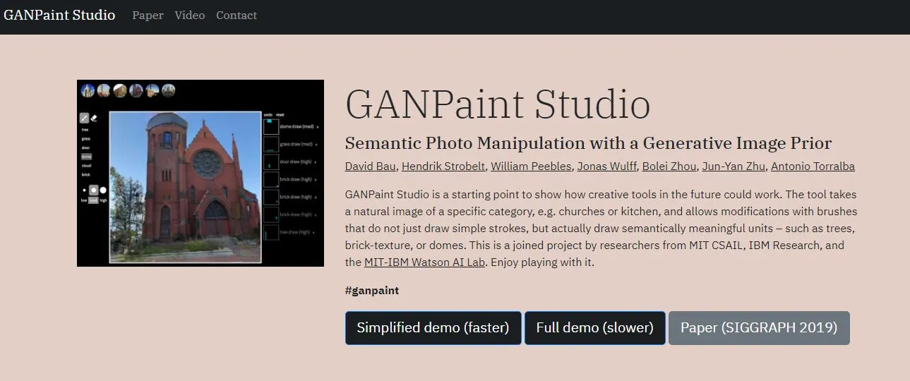 GANPaint Studio