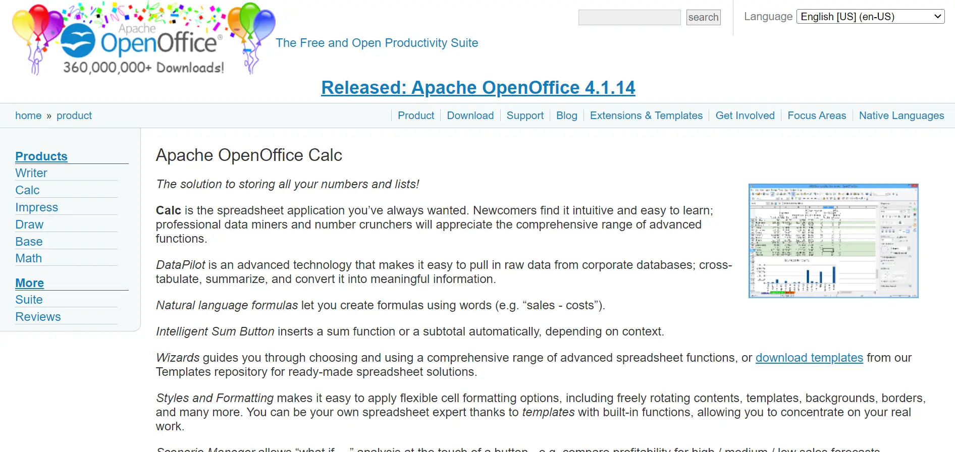 Apache OpenOffice Calc