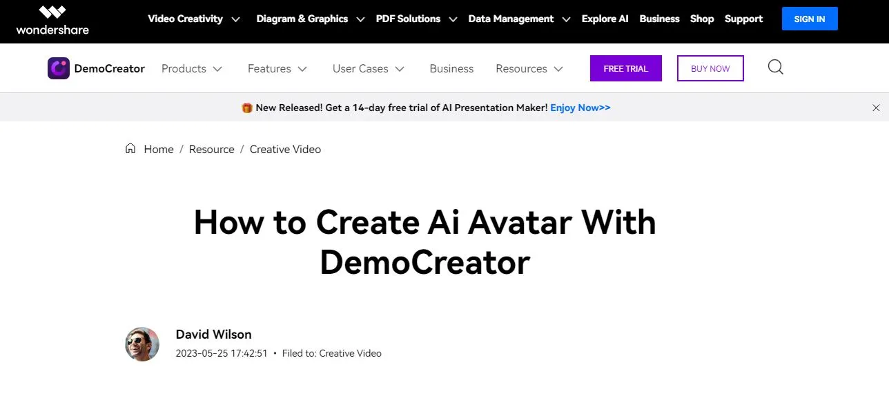 DemoCreator AI Avatar