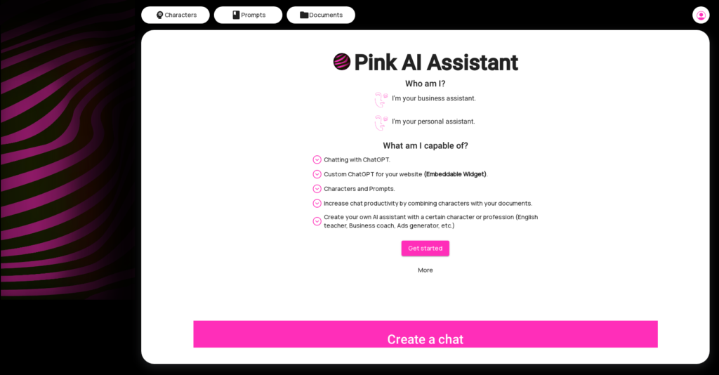 Pink AI Assistant