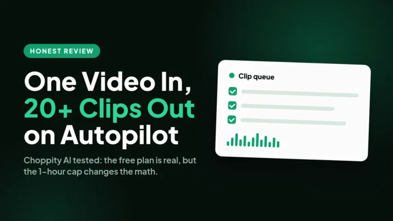 Choppity AI Review: One Video In, 20+ Clips Out