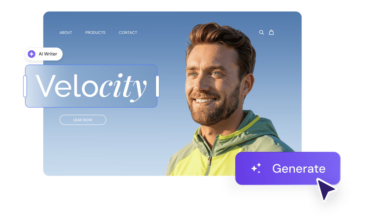 Hostinger AI website builder generating a site design
